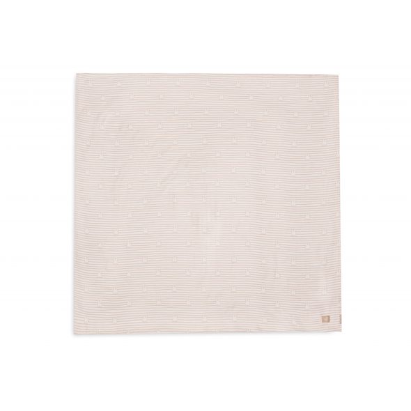 JOLLEIN PLENY ZAVINOVACÍ 2KS 115X115 CM MIFFY STRIPE BISCUIT - LÁTKOVÉ PLENY ALL IN ONE - PŘEBALOVÁNÍ