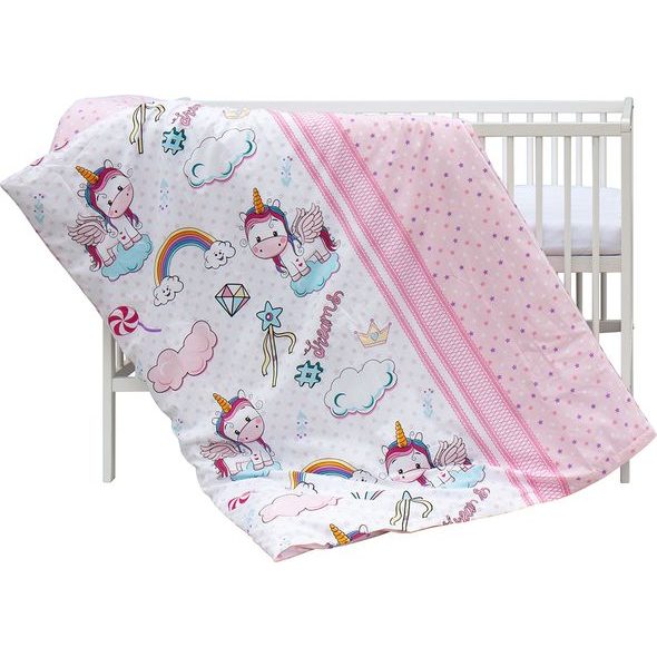 SCARLETT DĚTSKÁ POSTÝLKA S KOMPLETNÍ VÝBAVOU ONIKO 120 X 60 CM - DŘEVĚNÉ POSTÝLKY - SPINKÁNÍ