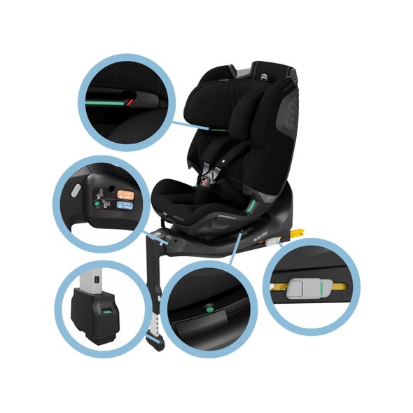 MAXI-COSI EMERALD 360 PRO AUTOSEDAČKA AUTHENTIC BLACK - AUTOSEDAČKY 0-36KG - AUTOSEDAČKY A PŘÍSLUŠENSTVÍ
