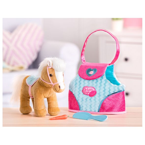 PUCCI PUPS PONÍK V KABELCE BLUE STRIPES BAG - PLYŠOVÁ ZVÍŘATA - PRO DĚTI