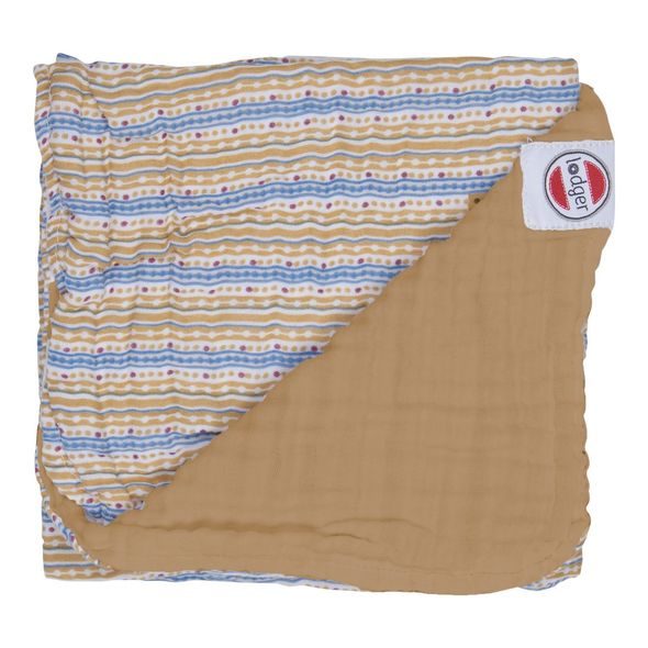 LODGER DREAMER MUSLIN STRIPE XANDU HONEY 120 X 120 CM - DĚTSKÉ DEKY PRO MIMINKA - SPINKÁNÍ
