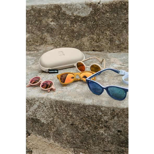 SUAVINEX DĚTSKÉ BRÝLE POLARIZOVANÉ S POUZDREM 2024 - 12/24 MĚSÍCŮ - RŮŽOVÉ HRANATÉ - SLUNEČNÍ BRÝLE - PRO DĚTI