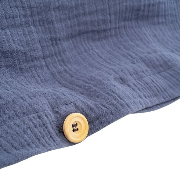 TRÄUMELAND POVLEČENÍ MUSSELIN GOTS 100/135 + 40/60 BLAU - POVLEČENÍ DO POSTÝLKY - SPINKÁNÍ