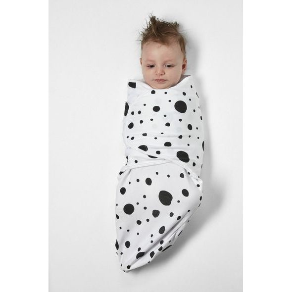 MEYCO ZAVINOVAČKA 0-3 M - DOTS BLACK - ZAVINOVAČKY - SPINKÁNÍ