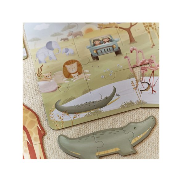 LITTLE DUTCH PUZZLE 6V1 SAFARI FRIENDS - SAFARI FRIENDS - PRO DĚTI