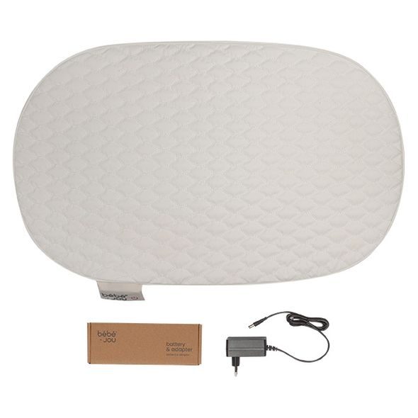 BEBE-JOU VYHŘÍVANÁ PROŠÍVANÁ PŘEBALOVACÍ PODLOŽKA QUILTED WAVES VLNKY, KRÉMOVÁ BÍLÁ - PŘEBALOVACÍ PODLOŽKY - PŘEBALOVÁNÍ