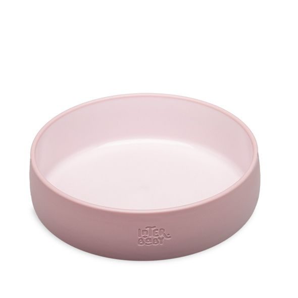 INTERBABY JÍDELNÍ SET SILIKONOVÝ - RŮŽOVÝ - MISKY, TALÍŘKY A PODLOŽKY - KRMENÍ