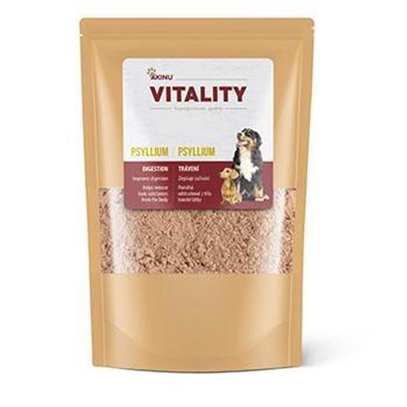 AKINU VITALITY PSYLLIUM DOPLNĚK STRAVY PRO PSY 250 G - DOPLŇKY STRAVY PRO PSY - CHOVATELSKÉ POTŘEBY MALVÍKZOO