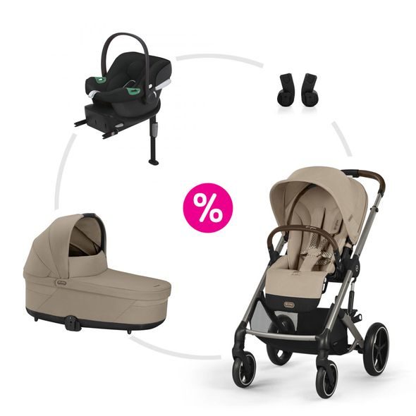 CYBEX SET BALIOS S LUX + KORBA + AUTOSEDAČKA + ZÁKLADNA + ADAPTÉRY 2025 - TROJKOMBINACE - KOČÁRKY A PŘÍSLUŠENSTVÍ