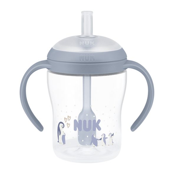 NUK PERFECT MATCH LAHVIČKA NA UČENÍ S BRČKEM PENGUIN 150 ML - KOJENECKÉ LAHVE - KRMENÍ