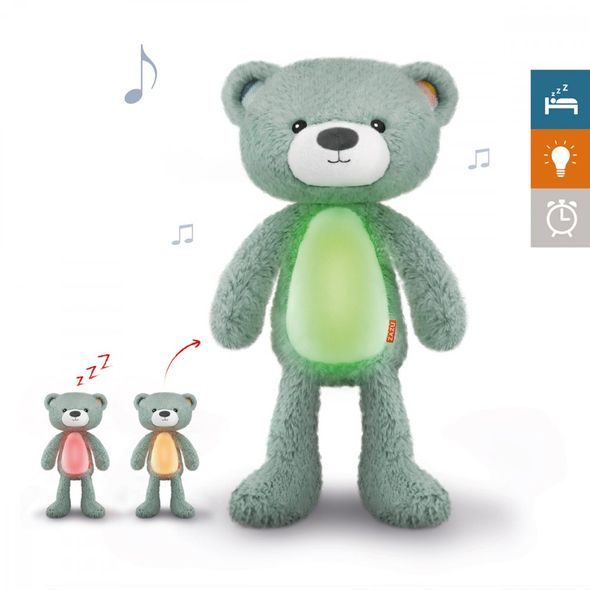 ZAZU MEDVÍDEK BRODY MODRÝ SLEEPTRAINER S MELODIEMI A NOČNÍM SVĚTLEM - TRÉNINKOVÉ BUDÍKY - SPINKÁNÍ