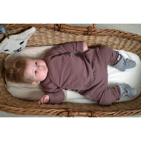 LODGER JOGGER FOLKLORE SOLID MAUVE 62 - KALHOTKY A TEPLÁČKY - PRO DĚTI