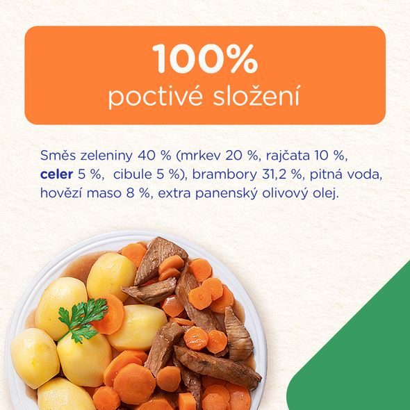 SUNAR PŘÍKRM MRKEV S HOVĚZÍM A BRAMBORY 6M+ 190G - MASO/ZELENINA - KRMENÍ