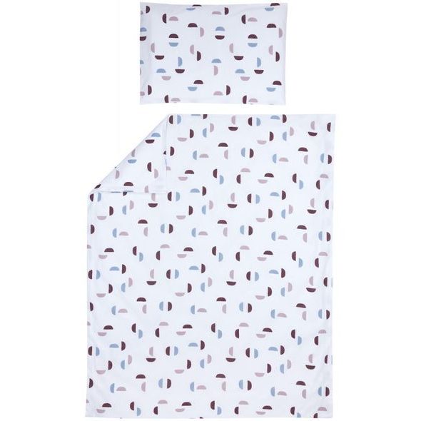 MEYCO POVLEČENÍ 100X135 CM - SHAPES LILAC - POVLEČENÍ DO POSTÝLKY - SPINKÁNÍ