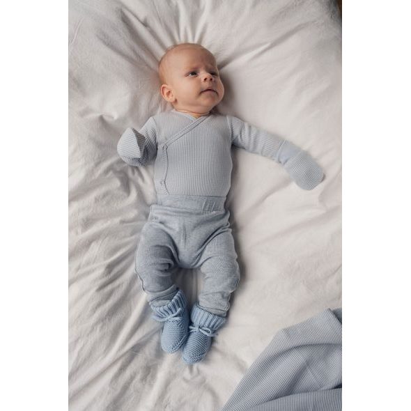 LODGER ROMPER LONG SLEEVES CIUMBELLE BLUE FOGG VEL. 56 - BODY - PRO DĚTI