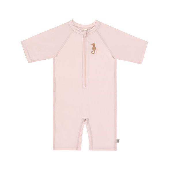 LÄSSIG SPLASH SHORT SLEEVE SUNSUIT SEAHORSE LIGHT PINK - UV OBLEČENÍ - PRO DĚTI