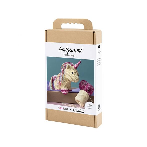 CREATIV COMPANY SADA NA HÁČKOVÁNÍ AMIGURUMI JEDNOROŽEC - NAVLÉKÁNÍ - PRO DĚTI