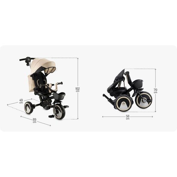 MOMI TŘÍKOLKA MOMI IVI BÉŽOVÁ - TŘÍKOLKY ŠLAPACÍ - NOŠENÍ & SPORT