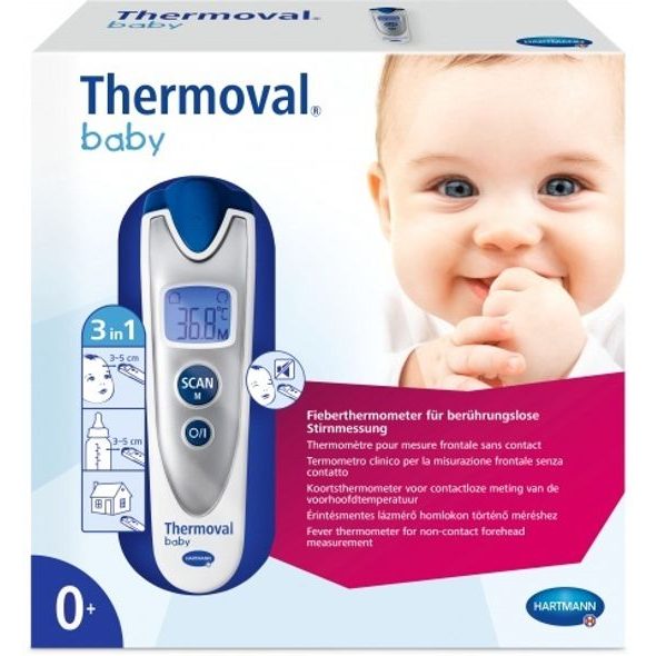 HARTMANN BEZDOTYKOVÝ TEPLOMĚR THERMOVAL BABY - LÉKAŘSKÉ TEPLOMĚRY - KOUPÁNÍ A ZDRAVÍ