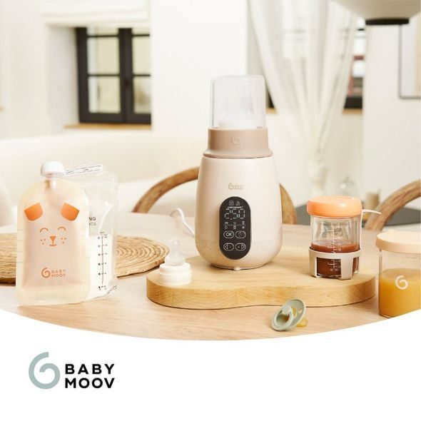 BABYMOOV OHŘÍVAČ LAHVÍ NUTRISMART+ MINERAL BEIGE - OHŘÍVAČKY MLÉKA A STRAVY - KRMENÍ