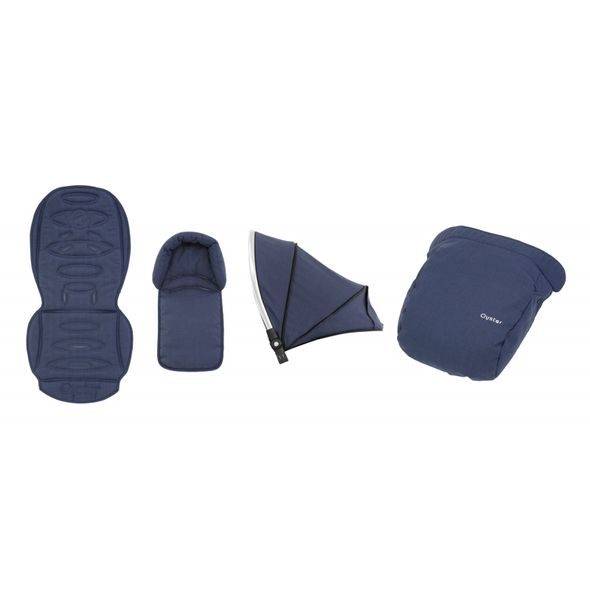 BABYSTYLE OYSTER 2/ MAX TEXTILNÍ SET OXFORD BLUE 2018 - BAREVNÉ SETY K PODVOZKU - KOČÍKY A PRÍSLUŠENSTVO