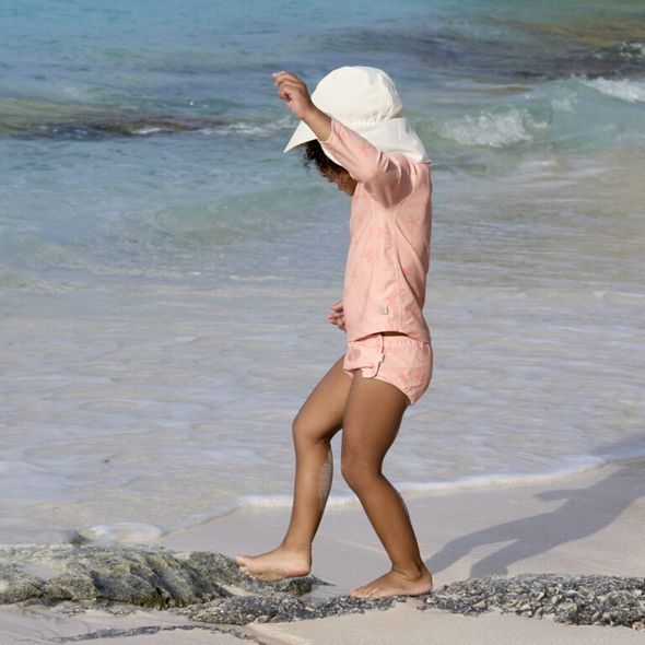 LÄSSIG SPLASH SUN PROTECTION FLAP HAT SEA SALT 19-36 MO. - ČEPIČKY A KLOBOUČKY - PRO DĚTI