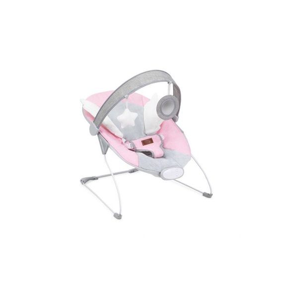 MOMI VIBRUJÍCÍ LEHÁTKO TULI RŮŽOVÉ S KŘÍDLY - LEHÁTKA A HOUPADLA - SPINKÁNÍ