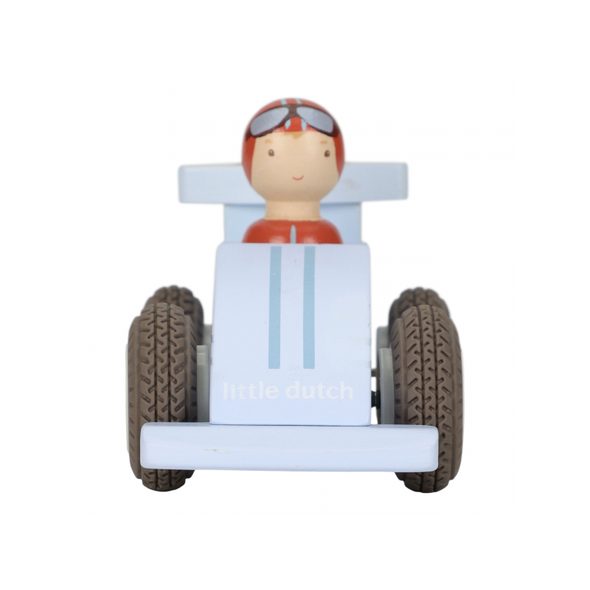 LITTLE DUTCH ZÁVODNÍ AUTÍČKA NA SETRVAČNÍK DŘEVĚNÁ - LITTLE DUTCH - PRO DĚTI