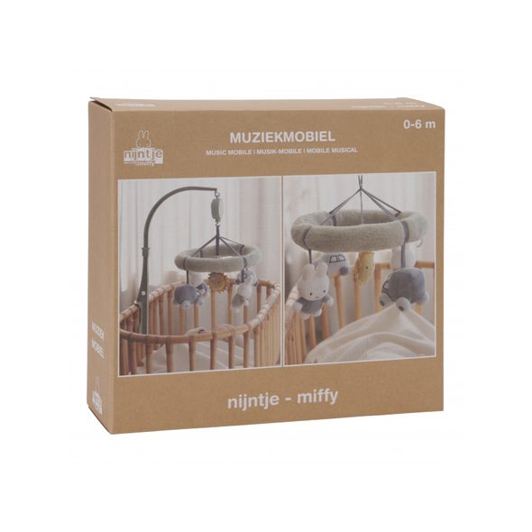 LITTLE DUTCH HUDEBNÍ KOLOTOČ MIFFY FLUFFY BLUE - KOLOTOČE NA POSTÝLKU - PRO DĚTI