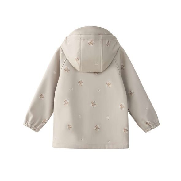 LEOKID SOFTSHELLOVÁ BUNDA LAKE SILVER CLOUD FLOWER VEL. 80 - BUNDY - PRO DĚTI