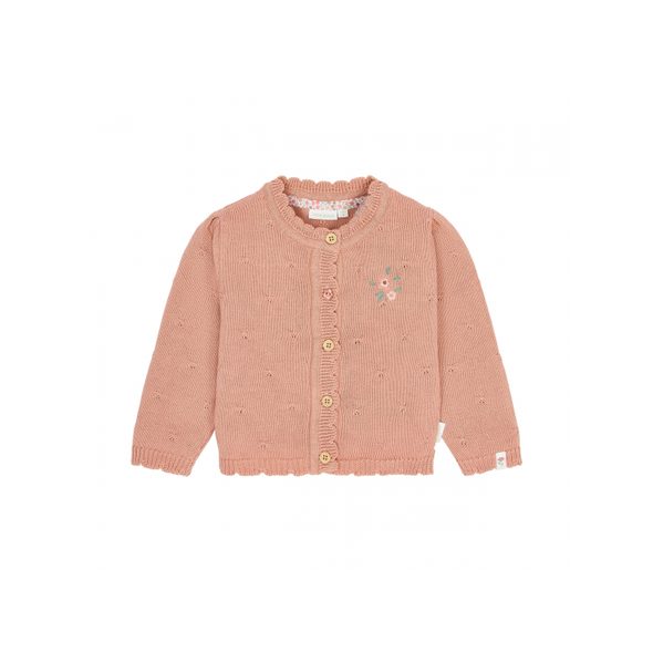 LITTLE DUTCH KARDIGAN PLETENÝ DEEP PINK VEL. 74 - KABÁTKY, MIKINKY - PRO DĚTI