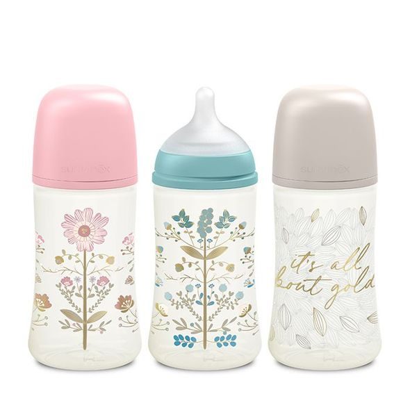 SUAVINEX SUAVINEX | GOLD KOJENECKÁ LÁHEV 270ML FYZIOL PRŮTOK M - KOJENECKÉ LAHVE - KRMENÍ