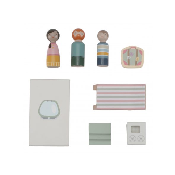 LITTLE DUTCH AUTO S KARAVANEM DŘEVĚNÉ - DŘEVĚNÉ HRAČKY - PRO DĚTI