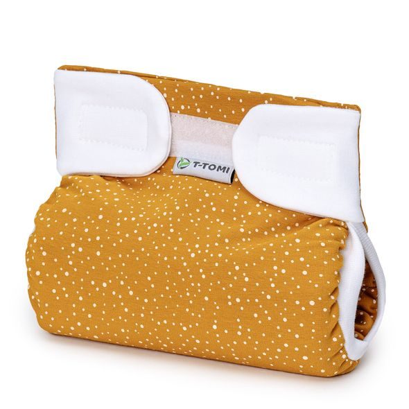 T-TOMI ORTOPEDICKÉ ABDUKČNÍ KALHOTKY - SUCHÝ ZIP MUSTARD (3-6KG) - PLENKOVÉ KALHOTKY - PŘEBALOVÁNÍ