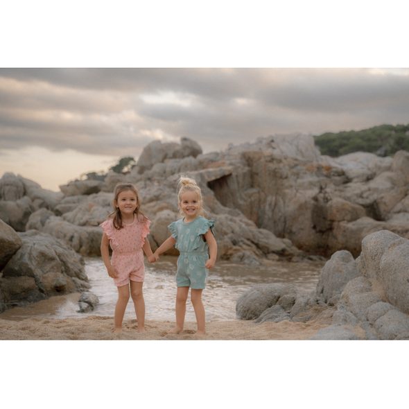 LITTLE DUTCH OVERAL LETNÍ OCEAN TREASURES SURF BLUE VEL. 86/92 - OVERALY - PRO DĚTI