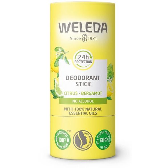 WELEDA DEOSTICK CITRUS A BERGAMOT 66G - KOSMETIKA PRO CELOU RODINU - PRO MAMINKY