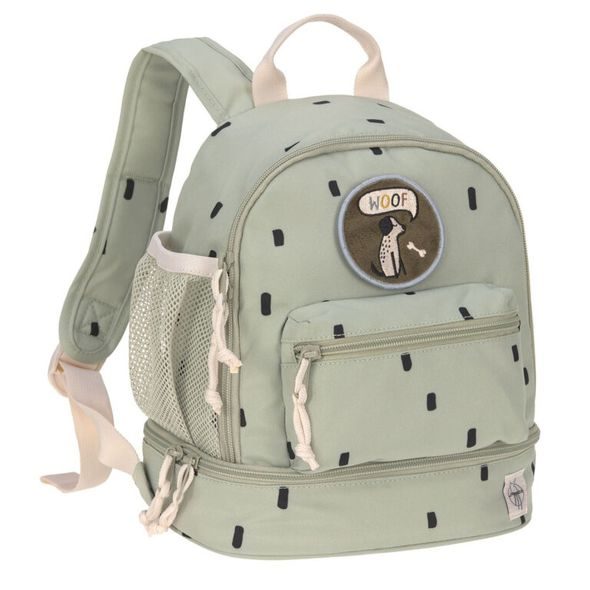 LÄSSIG MINI BACKPACK HAPPY PRINTS LIGHT OLIVE - BATOHY A TAŠKY - PRO DĚTI