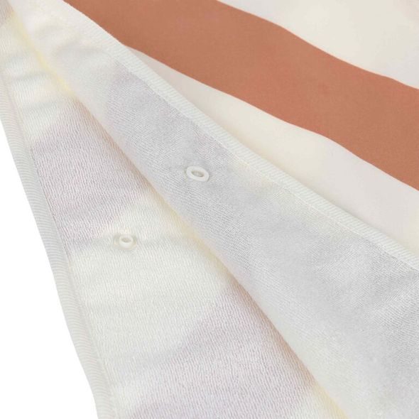 LÄSSIG PONČO STRIPES CLAY/SEA SALT - UV OBLEČENÍ - PRO DĚTI