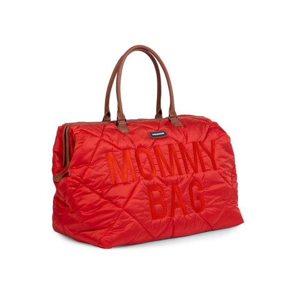 CHILDHOME PŘEBALOVACÍ TAŠKA MOMMY BAG PUFFERED RED - PŘEBALOVACÍ TAŠKY - KOČÁRKY A PŘÍSLUŠENSTVÍ