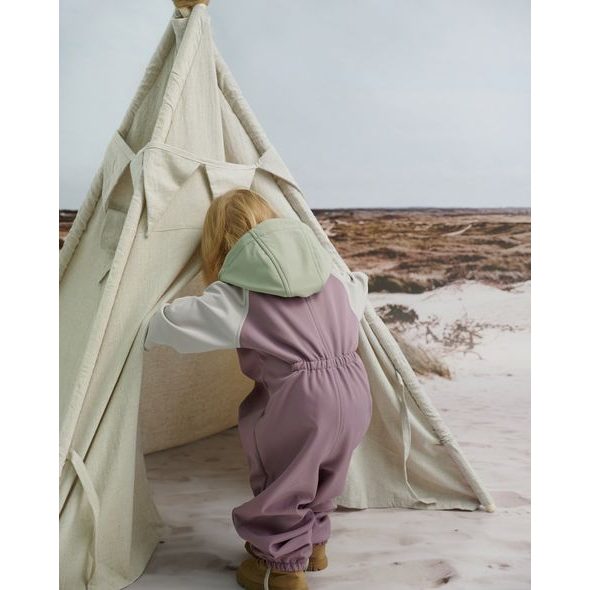 LEOKID SOFTSHELLOVÝ OVERAL COLOR BLOCK MINNOW PINK VEL. 18 - 24 MĚSÍCŮ (VEL. 86) - OVERALY - PRO DĚTI