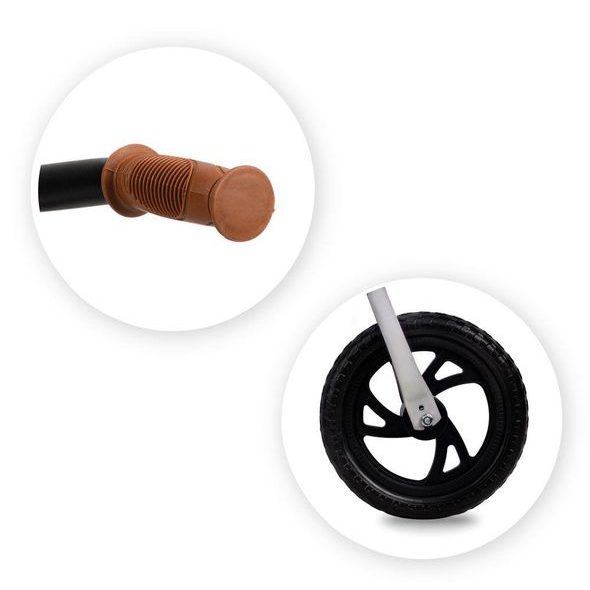 MOMI ODRÁŽEDLO BREKI S BRZDOU ŠEDÉ - VOZÍTKA A ODRÁŽEDLA - PRO DĚTI