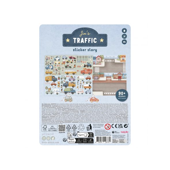 LITTLE DUTCH KNÍŽKA SE SAMOLEPKAMI DOPRAVA JIM - LITTLE DUTCH - PRO DĚTI