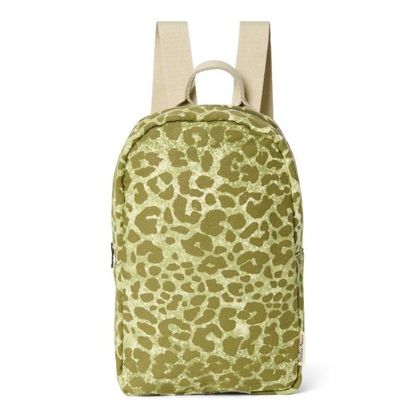 STUDIO NOOS COTTON MINI BACKPACK GREEN LEOPARD - PRO PŘEDŠKOLÁKY - PRO DĚTI