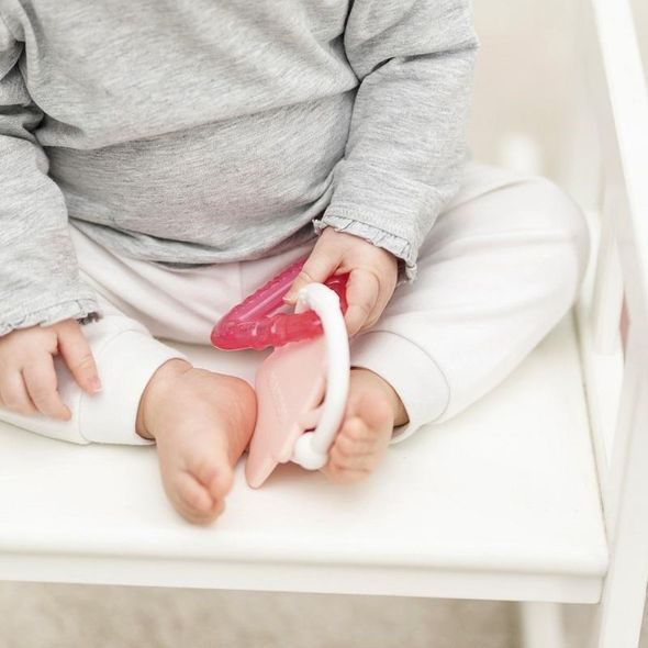 NATTOU KOUSÁTKO SILIKONOVÉ S CHLADÍCÍ ČÁSTÍ BEZ BPA RŮŽOVÝ SLONÍK - KOUSÁTKA - PRO DĚTI