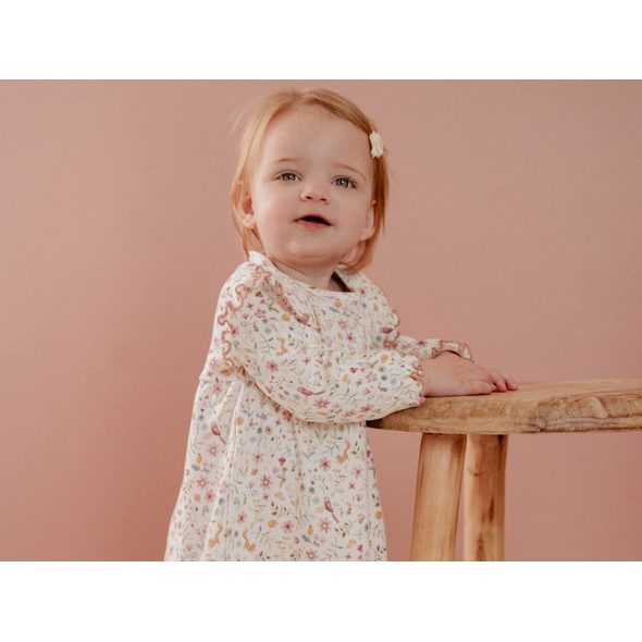 LITTLE DUTCH ŠATY DLOUHÝ RUKÁV FAIRY GARDEN VEL. 68 - SUKNĚ A ŠATY - PRO DĚTI