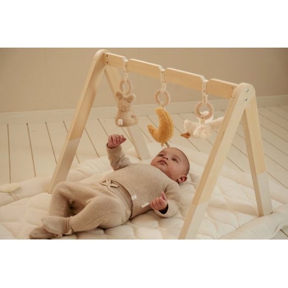 LITTLE DUTCH DŘEVĚNÁ HRAZDIČKA NEWBORN NATURALS - FARMA - PRO DĚTI