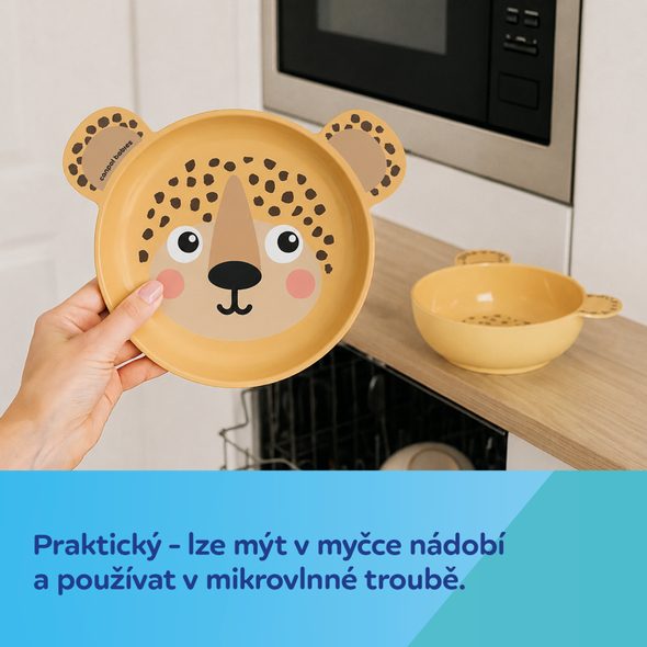 CANPOL BABIES TALÍŘ S UŠIMA BABIESBOO ŽLUTÝ - MISKY, TALÍŘKY A PODLOŽKY - KRMENÍ