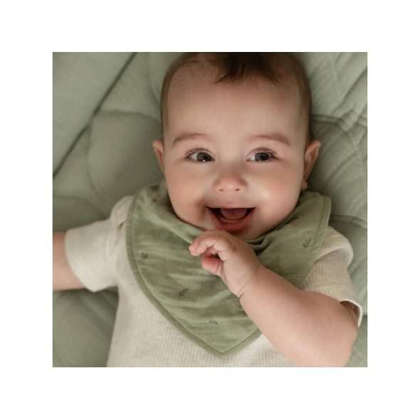 LITTLE DUTCH BRYNDÁČEK BANDANA 2 KS PURE SAGE - BRYNDÁKY - KRMENÍ