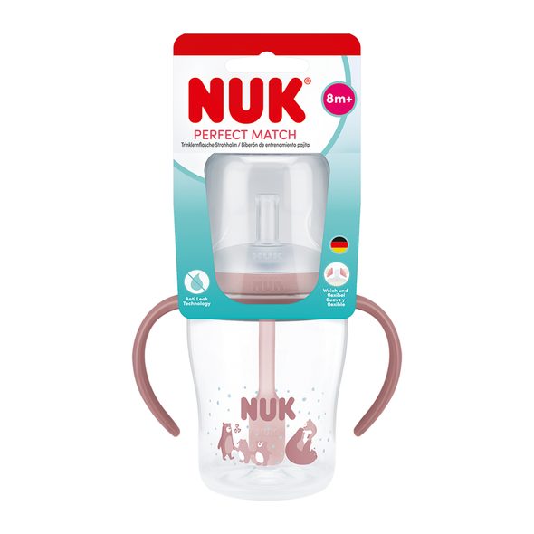 NUK PERFECT MATCH LAHVIČKA NA UČENÍ S BRČKEM BEAR 150 ML - KOJENECKÉ LAHVE - KRMENÍ
