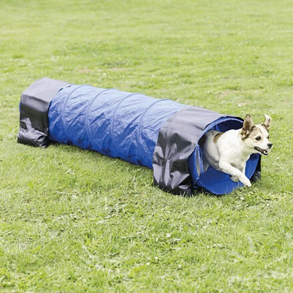 TRIXIE AGILITY TUNEL - MALÝ PES, ŠTĚNĚ, 40CM/2M - MODRÝ - AGILITY PŘEKÁŽKY - CHOVATELSKÉ POTŘEBY MALVÍKZOO